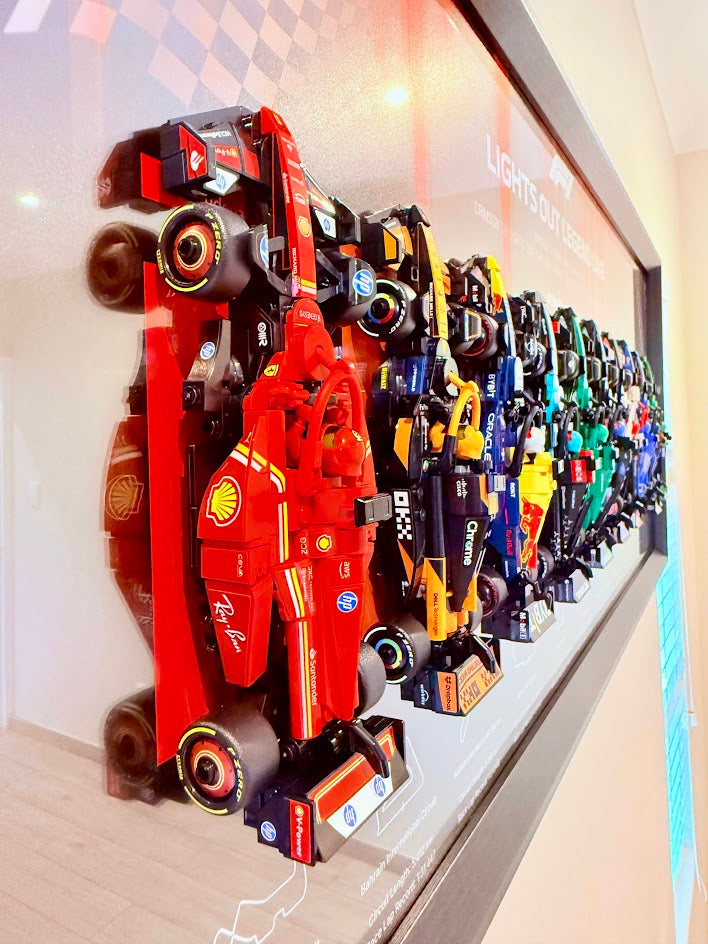Panoramic Wall Frame for F1 Speed Champions Cars (120cm x 45cm)
