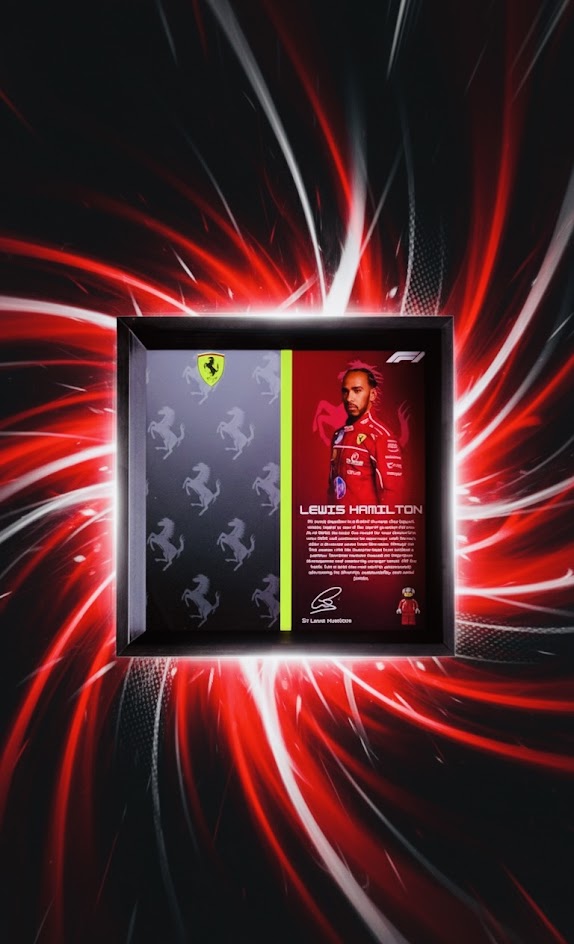 Ferrari F1 Designer Display Case - Premium Collectible Frame 28.5cm x 28.5cm