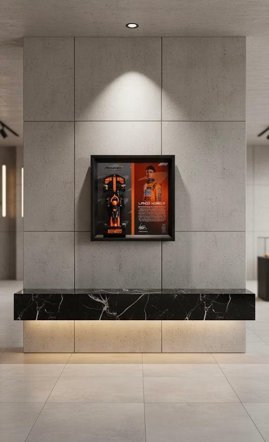 McLaren F1 Designer Display Case - Premium Collectible Frame 28.5cm x 28.5cm