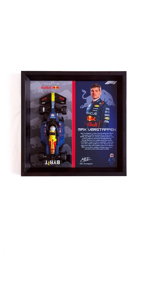 Red Bull F1 Designer Display Case - Premium Collectible Frame 28.5cm x 28.5cm