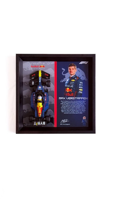 Red Bull F1 Designer Display Case - Premium Collectible Frame 28.5cm x 28.5cm