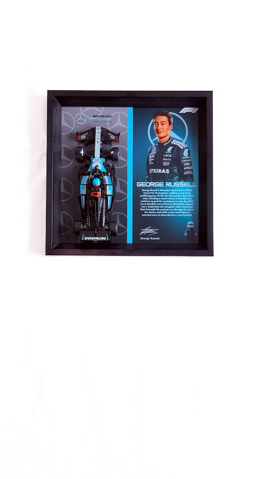 Mercedes F1 Designer Display Case - Premium Collectible Frame 28.5cm x 28.5cm