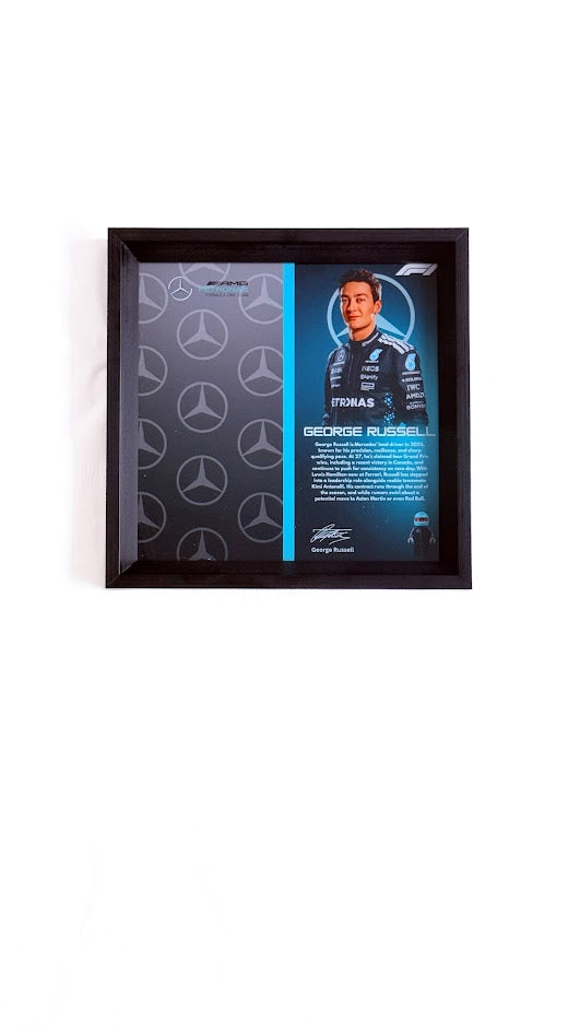 Mercedes F1 Designer Display Case - Premium Collectible Frame 28.5cm x 28.5cm