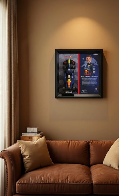 Red Bull F1 Designer Display Case - Premium Collectible Frame 28.5cm x 28.5cm