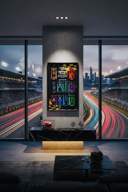 Designer Display Frame for LEGO F1 Speed Champions Series (50cm x 80cm) - Gold