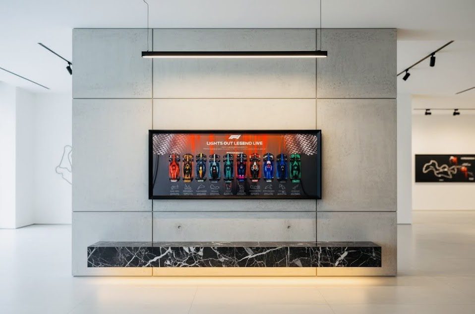 Full F1 Grid Frame Premium — 124×50cm thick synthetic moulding LEGO Speed Champions wall display South Africa