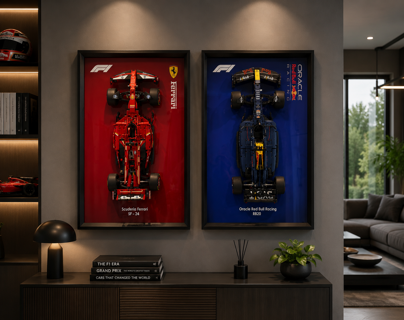 Technic Model Frame Premium — custom-sized thick synthetic moulding LEGO Technic wall display South Africa