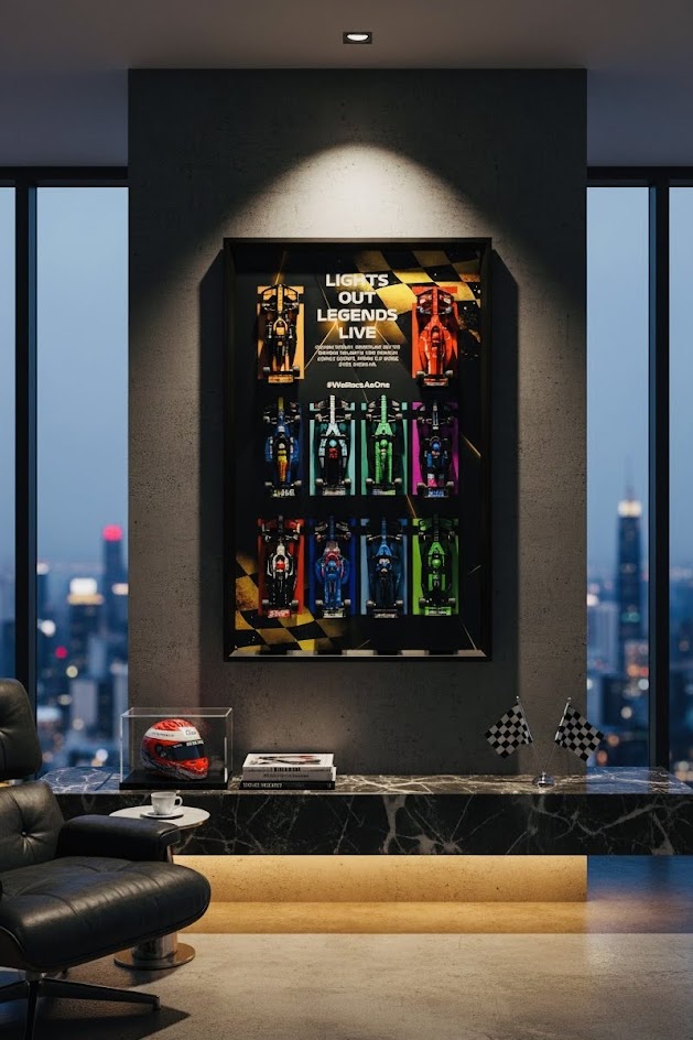 Heritage Display Frame Premium — 90×35cm limited thick synthetic moulding LEGO Speed Champions display South Africa